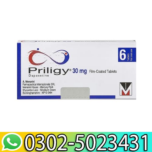 Priligy Dapoxetine 30mg Tablets in Pakistan