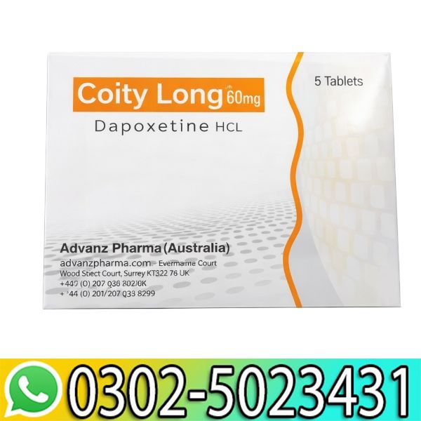 Coity Long 60mg Dapoxetine in Pakistan