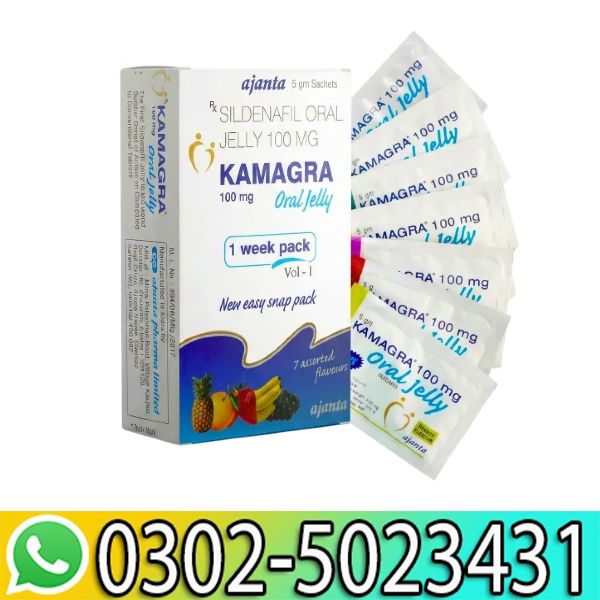 Kamagra Oral Jelly 7 Flavors Sachets in Pakistan